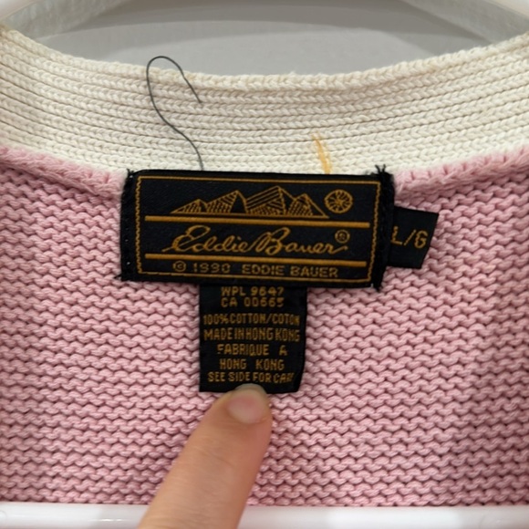 Vintage Eddie Bauer floral knit grandmacore vest - Picture 5 of 8